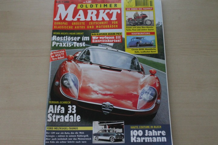 Deckblatt Oldtimer Markt (07/2001)